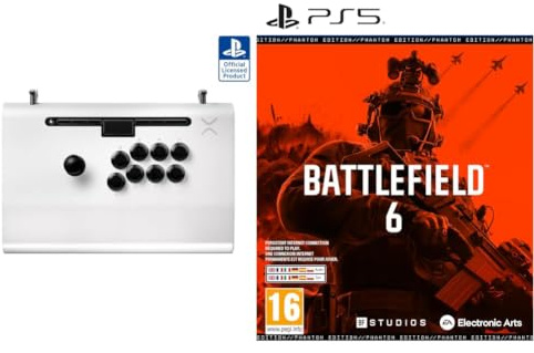 PDP VICTRIX PS5 PRO FS FIGHTSTICK WHITE + Battlefield 6 Phantom Edition PS5 | Videojuegos | Castellano