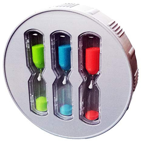 EcoSavers ShowerTimer Hourglass 3 Sanduhren Duschtimer 4, 6 und 8 Minuten Dusche Timer