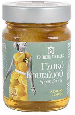 To Filema Tis Lelas Limone nello Sciroppo Denso 2x320g | Dolce al Cucchiaio Greco Artigianale,Dessert agli Agrumi,Vegan e Senza Glutine(Total 640g)