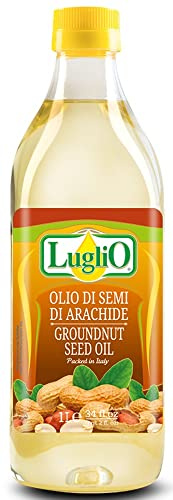 Olio Luglio - Peanut Oil (1 Litre) 🥜 Groundnut Seed Oil 🥜 Cooking Oil For Nutritious & Healthy Diet