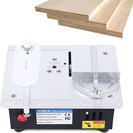 Mini scies à table, Scies D'établi Électriques De Précision Portables Moteur 96W Scie À Bois pour bricolage Hobby modèle artisanat outil de coupe