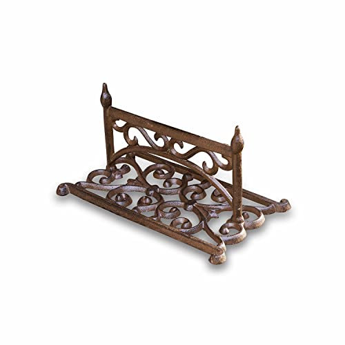 Loberon Schuhabstreifer Moida, französischer Romantik-Stil, stabil & langlebig, nostalgischer Look, Gartenhelfer, Gartenzubehör, Gusseisen, antikbraun