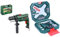 Bosch Electric Combi Drill EasyImpact 600 (600 W, in Carrying Case) & 34pc. X-Line Screwdriver Bit Set (for Wood, Masonry and Metal, Accessories)
