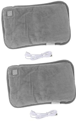 Healeved 2st Elektrische Handtasche Wärmflasche Mit Deckel Wiederaufladbarer Wasserwärmer Warmwassersack Wärm- Und Kaltwasserflasche Wärmbeutel Für Student Flaschentasche Mini Plüsch