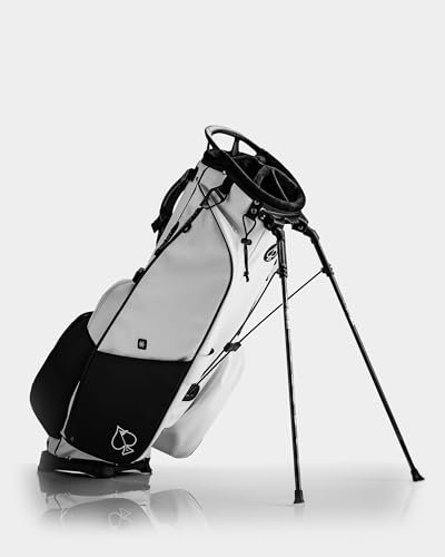 Pins & Aces Golftasche für Spieler – Premium-Design, leichte Golftasche mit Ständer, samtgefüttertes 5-Wege-Trennwandsystem