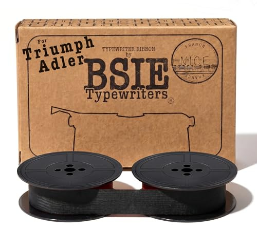 BSIE Färgband för Triumph-Skrivmaskin – Svart – Passar Vintage-Skrivmaskiner – GR1 – Testat i Nizza, Frankrike