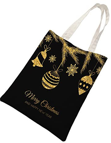 Tote Bag Hojas De Palma Doradas Bolsa de Tela Algodón y Cáñamo Bolsas de Tela para Pintar Gran Capacidad Bolsa Tela Plegable Bolso Tela Duradero Totebag Reutilizable Bolsos de Tela 30x40cm/2 Pcs