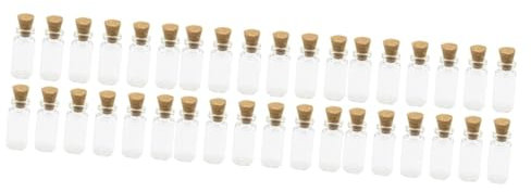 MAGICLULU 300piezas Botellas De Transparentes De Tapones De Corcho Botellas Colgantes Para Manualidades y Decoración Diy Wishing Bottles