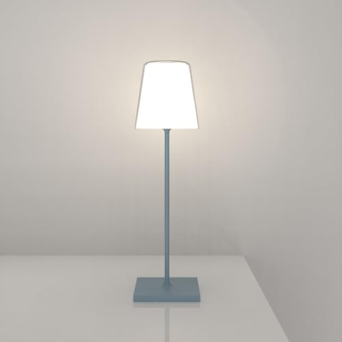 Palmina Wiederaufladbare Tischlampe, kabellose Tischlampe RGB Mehrfarbig dimmbar Touch für Restaurant Schlafzimmer Tischlampe Schreibtischlampe|Blau