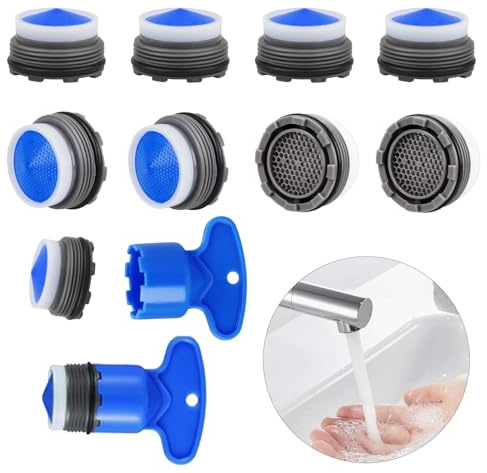 Perlatoren für Wasserhähne 10 Pcs Perlator m18,2 Strahlregler, Strahlregler Wasserhahn, Schäumt Schnell und Spart Wasser für Wasserhahn mit eingebautem Luftsprudler mit einem Durchmesser von 18,2 mm