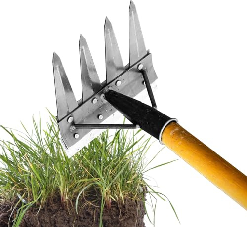 Rastrello di diserbo, strumento di diserbo da giardino - GRAS-TRUCHTGROOL a doppia faccia,Rastrello manuale multifunzionale rimovibile per giardinaggio nel giardino del giardino del cortile