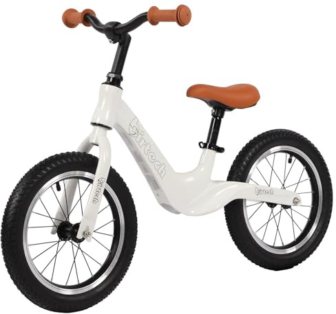 H.yeed 14-Zoll-Laufrad für Kinder mit Luftreifen und Rahmen aus Magnesiumlegierung, leichtes Trainingsfahrrad ohne Pedale für 3-, 4-, 5- und 6-jährige Jungen und Mädchen
