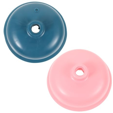 TIDTALEO 2pcs Replaceable Rubber Plunger Heads Toilet Accessory Household Plunger Replacement Parts No Handle Unclog Tool for Sink and Toilet Clogs