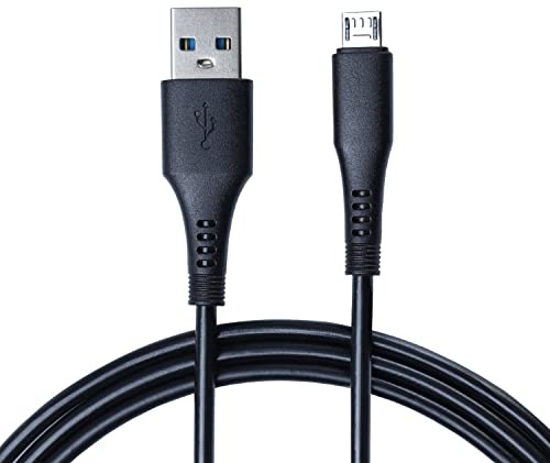 IRFOX Micro USB Cable 2M, Charging Cable Android 2.4 A USB 3.0 Fast Charging Cable For Samsung Galaxy S7/ S6/ S4/ S3/ J7/ J5/ J3, Tablets, Sony, HTC, LG, Nexus and More (Black)