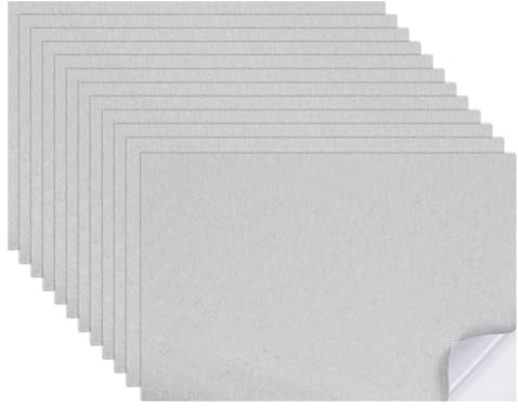 QUARKZMAN 12 Láminas De Papel Tapiz En Miniatura para Casa De Muñecas, Patrón De Seda Autoadhesivo para Piso De PVC, Decoración De Pared En Miniatura 11.81 X 7.87 Pulgadas (Plateado)