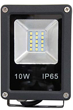 LED Flutlicht Strahler Außen 10W 900 lm Kaltweiß Fluter Garten Wasserdicht IP65 Wandstrahler Outdoor Leuchtmittel Schwarz