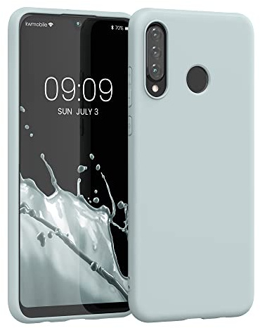 kwmobile Hülle für Huawei P30 Lite TPU Case - Handyhülle unterstützt kabelloses Laden, Flexible Schutzhülle, gummiertes Cover in Cool Mint
