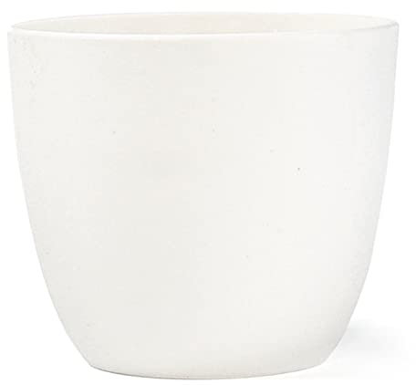 Muzhira Plant Pots, 28cm Thicken Plastic Planter with Drainage Holes, Plant Container Indoor Gardening Pot for Indoor and Outdoor Garden - White