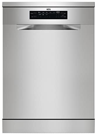 AEG 6000 SatelliteClean Freestanding Dishwasher with AirDry Technology FFB53617ZM 13 Settings, QuickLift basket