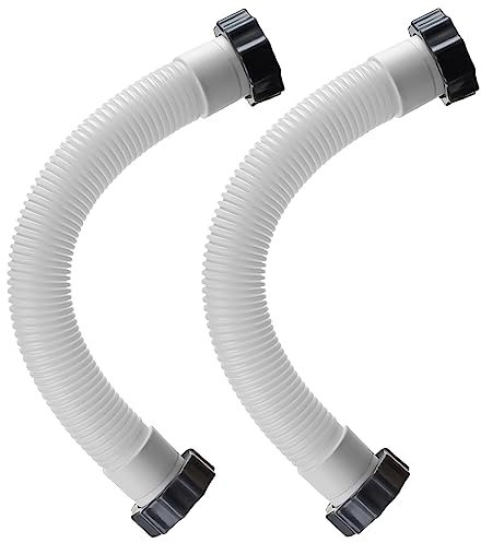 2 Pcs Pool Sand Filter Pump Hose for Intex Filter Pump, 11535 Interconnecting Hose for Intex 16 Inch Sand Filter Pumps and Brine