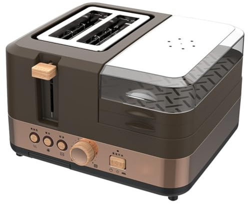 FURLOU Machine à Petit-déjeuner, Grille-Pain électrique, Machine à Sandwich, poêle à Frire Domestique, Mini Four, Plaque antiadhésive et Facile à Nettoyer, pour Le Petit-déjeuner en Famille