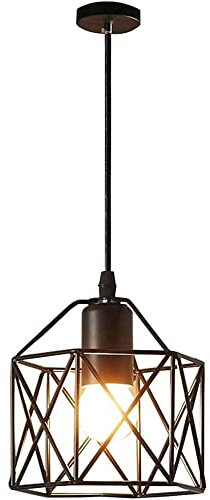 Chandeliers,Industrial Lamp,Black Vintage Hanging Chandelier,E26/E27 Light Source Single Head Hanging Light,Kitchen Home Decoration Lighting Fixtures