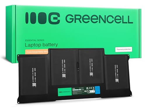 Green Cell Laptop Akku für Apple MacBook Air 13 A1369 A1466 (2010, 2011, 2012, 2013, 2014, 2015, 2017)