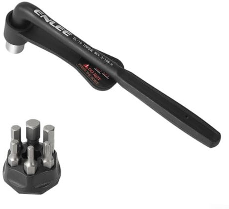 Kit de clés dynamométriques pour vélo - Clé dynamométrique à double direction réglable - Pour route, VTT et vélo (EL-10)