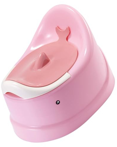 ANDRESLAD Kinder Töpfchentraining Toilette Tragbares Kleinkind Reisetöpfchen Kunststoff Rosa für Zuhause Auto und Unterwegs