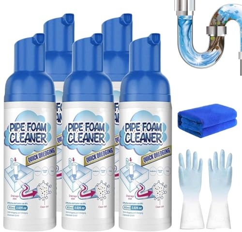 Pulitore di scarico per lavello, pulitore di scarico liquido, rimozione di blocchi di scarico/pulitore di scarico liquido per impianti sanitari, pulitore di scarico per tubi da cucina, schiuma per