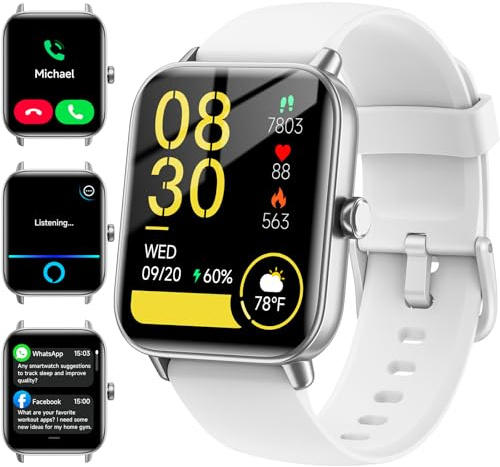Smart Watch for Android Phones/iPhones, 1.85 HD Smart Watches for Women/Men with Heart Rate/SpO2/Sleep Monitor, 3ATM Waterproof Fitness Tracker Watch with 120 Sport Modes, Health Tracker, Gift