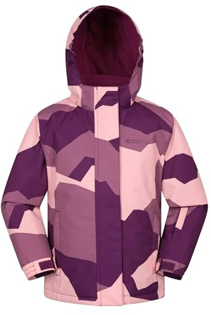 Mountain Warehouse Veste de ski imperméable pour enfant Motif perce-neige, baie, 5-6 ans
