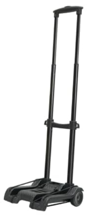 Harilla Carro de Mano Plegable, Carrito de Compras Plegable, Carrito de Compras, Pequeño Remolque Portátil para Compras, Negro