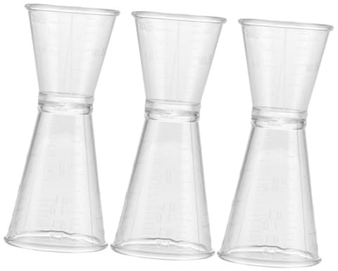 MAGICLULU Bar Supplies Kunststoff Messbecher Doppelseitige Jigger Für Cocktail Making