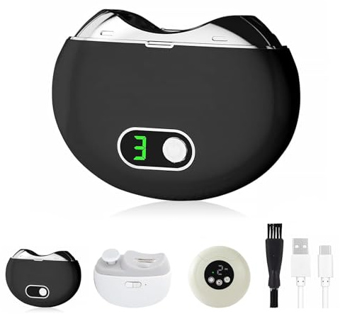 Electric Nail Clipper, 3-Speed Automatic Grinder Nails Trimmer for Baby, Kids, Adults, Seniors, Rechargeable Fingernail Cutting Electric Nail Cutter with Nail Scraps Storage (Black)