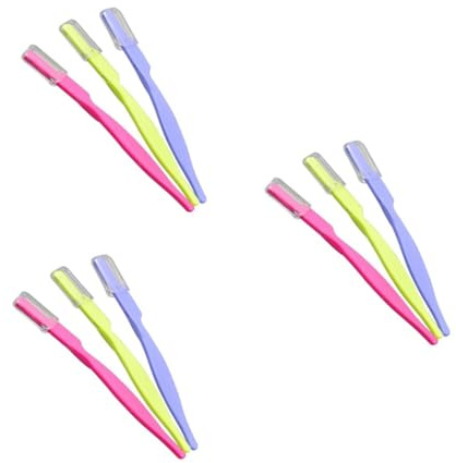 Beaupretty 3 Series Raspador De Cejas Maquinillas De Afeitar Recortar Dama Acicalar Mujer Forma Guarnición Equipo Eliminación Recortadora 3 Piezas*3