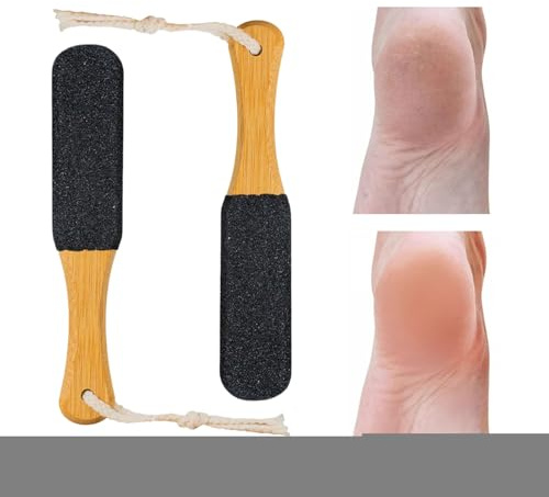 Damaged Feet File Eliminator, 2 Pieces Dead Skin Eliminator, Double-Sided Calluses Rasp for Men Women Senior Athletes Daily Use Travel Spa Recovery After Workout
