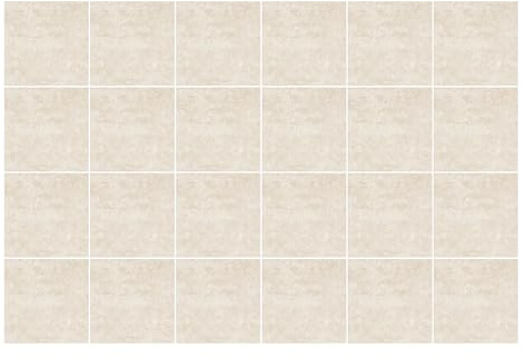 Adesivi Piastrelle – Vinile Autoadesivo – Impermeabile – 10x10 Cm – Set 24 – Cucina Bagno – Decorazione Interni – Facile Pulizia – Pietra crema delicata