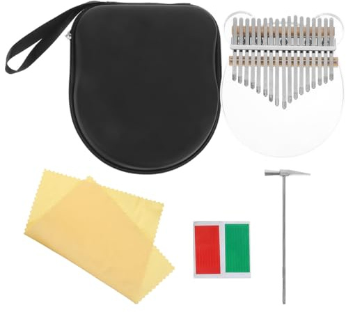 DECOMELODY Piano de Pulgar Pintado Cristal Kalimba para Principiantes de Teclas Instrumento Musical de Obsequio para Tocar Casa