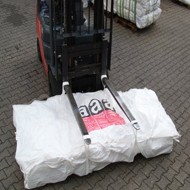 Big Bag Asbest-Plattenbag 320 x 125 x 30 cm, Schürze 3-seitig + Deckel mit Asbestdruck
