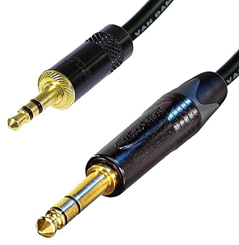 Stereo Mini Jack to Stereo Jack Lead. 3.5mm Mini jack to 6mm Jack Cable. Ipod to Amplifier (10m, Black)
