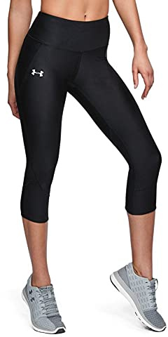 Under Armour Flugsnabba trefjärdedels leggings för kvinnor gjorda av ultralätt tyg, snabbtorkande träningsleggings för kvinnor