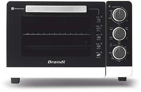 Brandt - FC265MWST - Mini Four Électrique - 5 Modes De Cuisson (Chaleur Tournante, Convection Naturelle…) - Minuteur - 26L - 1500W - Blanc