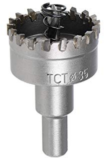 sourcing map 35 mm Hartmetall-Lochschneider, Lochsägen für Edelstahlblech, Hartmetallzahn mit hoher Dichte