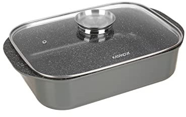 KASANOVA rostiera I Giganti, rostiera induzione, forno, tutti i piani cottura per arrosti e secondi di pesce e carne (Rostiera, 40x23)