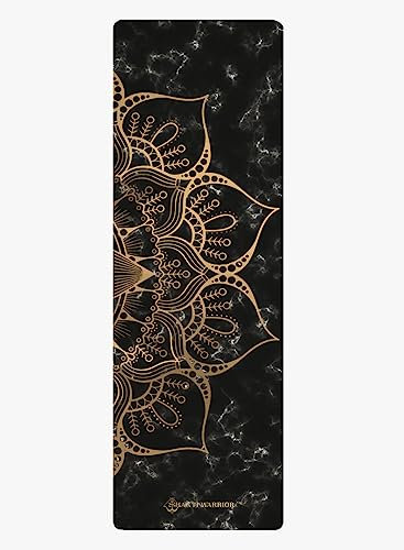 Shakti Warrior Sahasrara Yogamatte – Künstler-Design, Premium-bedruckte Matte, rutschfest, ideal für regelmäßige & Hot Yoga, Pilates und Workout (182,9 x 61 x 5 mm dick)