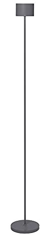 blomus | Mobile LED-Stehleuchte | FAROL FLOOR | Dimmbar | Akku-betriebene Stehlampe | Kabellos | Farbe Warm Gray