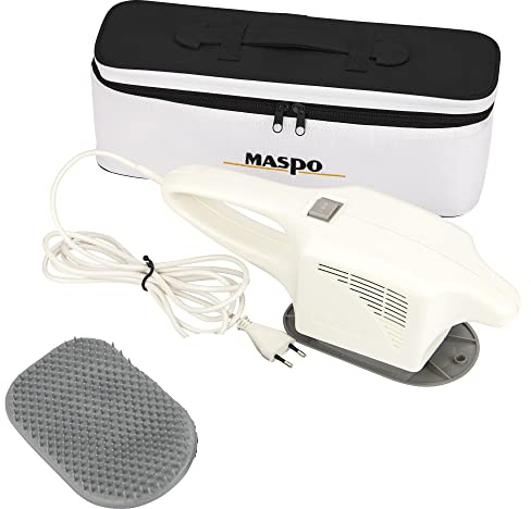 MASPO Vibramat de Luxe Großflächenmassagegerät Profi Massagegerät inkl. eleganter Transporttasche + Kunststoff-Hyperämisierungsbürste