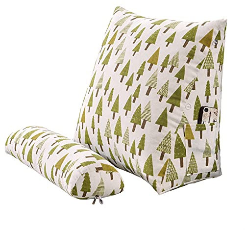 Baumwollleinen-Dreieckkissen für Sofawaschbare Dreieck-Taille Kissen Wurfkissen Rückenlehne für Bett (Color : D)