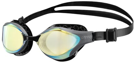 ARENA Unisex-Schwimmbrille für Erwachsene, Air-Bold Swipe, Anti-Beschlag-Training, gepolsterte Dichtungen, große Passform, breite Gläser